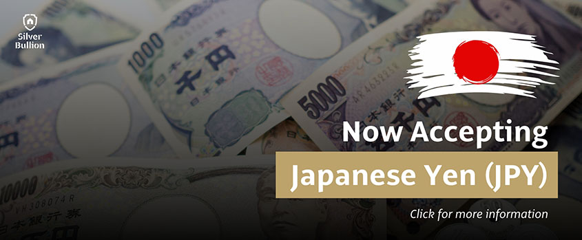 We Are Now Accepting Japanese Yen (JPY) Payments For Bullion And Storage Orders!