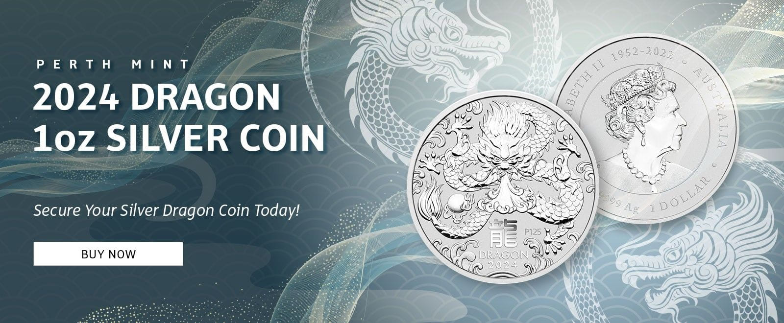 Perth Mint 2024 Dragon 1 oz Silver Coin
