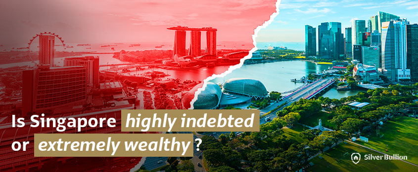 Is Singapore, highly indebted or extremely wealthy?