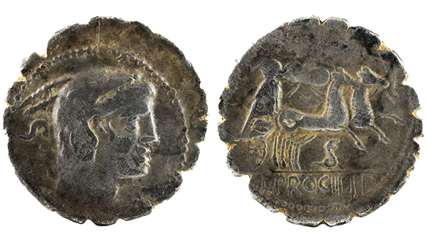 Image: Ancient Roman silver coin