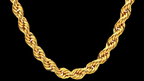 Image: Gold rope chain.