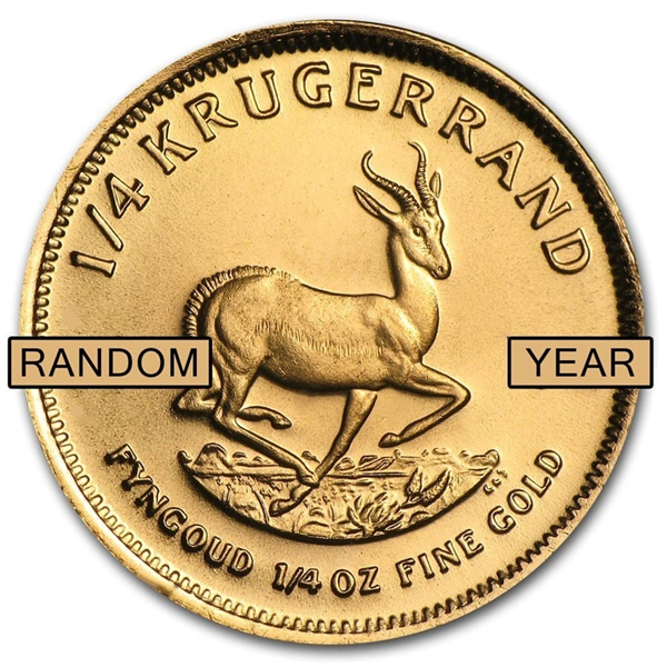 1 oz Gold Krugerrand Random Year Gold Coin