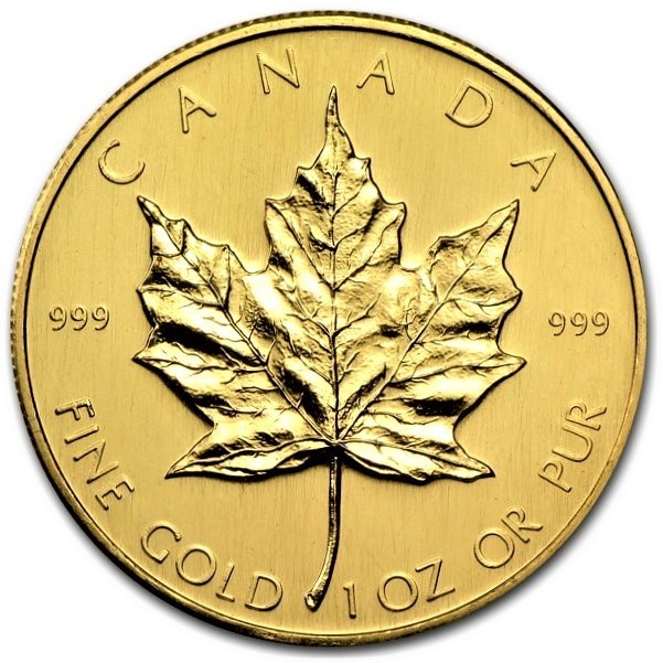 2021 1 oz Canada Maple Leaf .9999 Gold Coin BU
