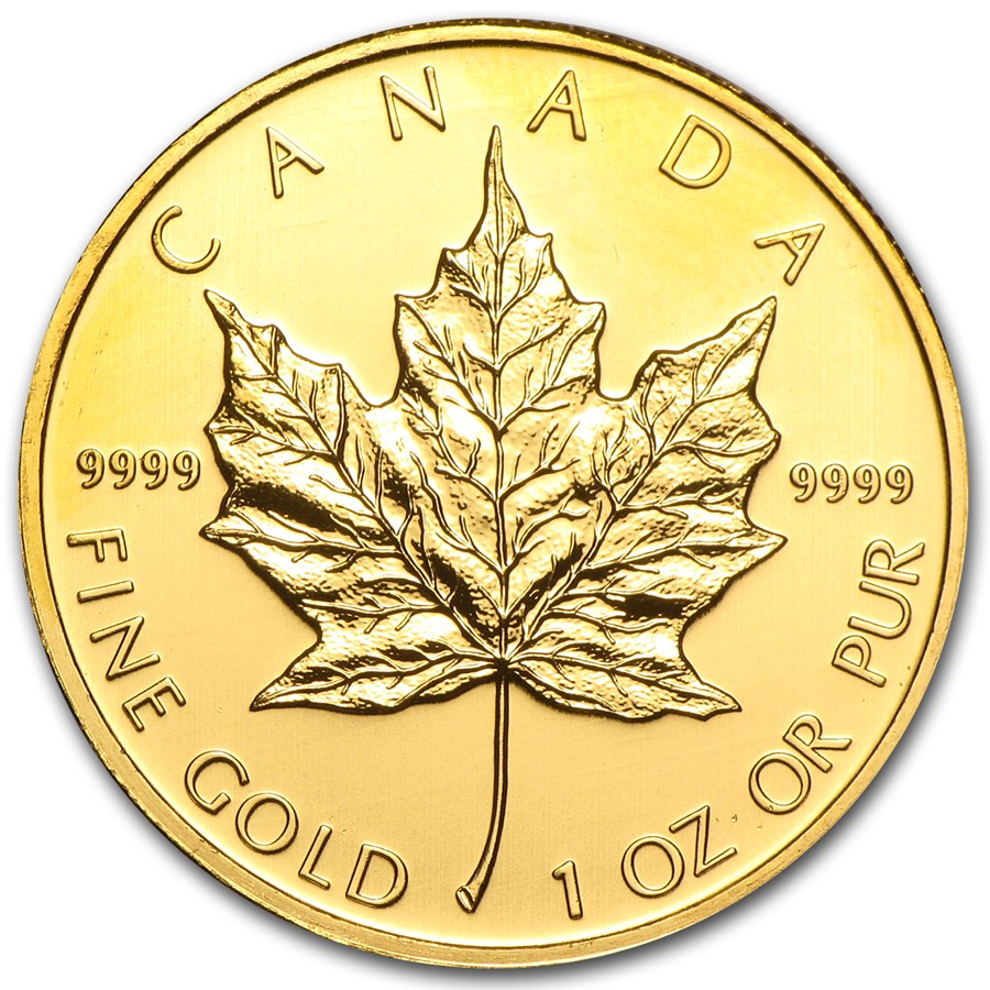 Gold Coin Canadian Maple Leaf 1988 - 1 oz | Silver Bullion
