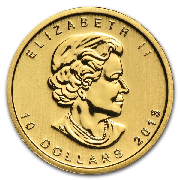 2013 QUARTER oz Canadian Gold Maple Leaf Coin
