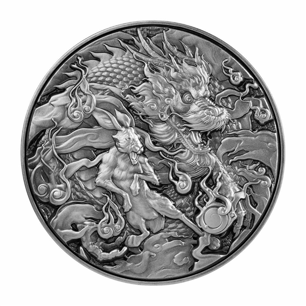 Special Offer - 2 Dragon Charms Antique Silver Tone DRAGON11