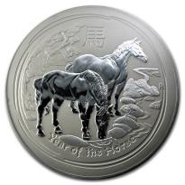 Perth Mint Year of the Horse2014 銀貨 4枚 Silver Lunar Coin 2014