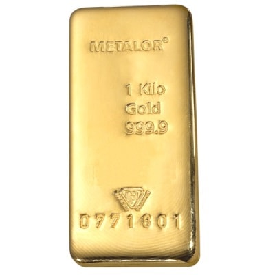 Gold 1 kg Metalor bar | Silver Bullion