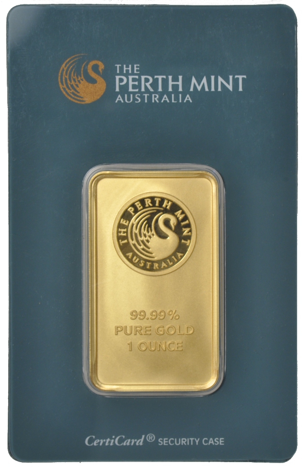 Silver Bullion - Product: Gold 1 oz Perth Mint bar