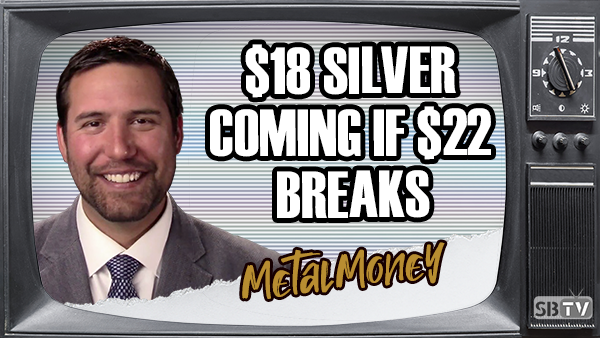 10 Mins with Chris Vermeulen: $22 Silver Better Hold, Otherwise We'll Say Hello to $18