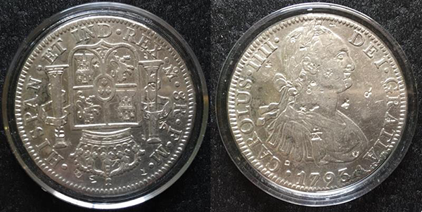 Silver peso coin