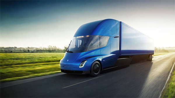 The Tesla Semi truck is already crossing the US alone